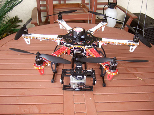 DJI F550 Flame Wheel Multirotor - T-Motor Intall & LED lights