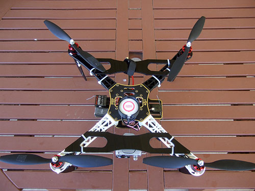 DJI F450 Flame Wheel Multirotor- Custom Camera Mount