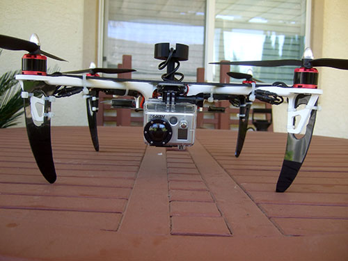 DJI F450 Flame Wheel Multirotor- Custom Camera Mount