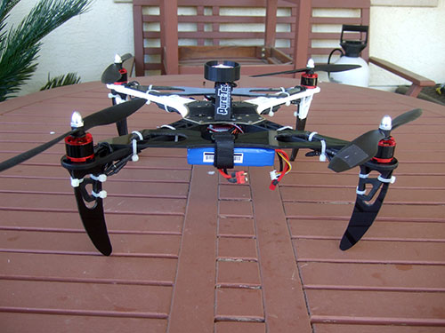 DJI F450 Flame Wheel Multirotor- Custom Camera Mount