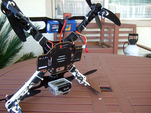 DJI F450 Flame Wheel Multirotor- Custom Camera Mount