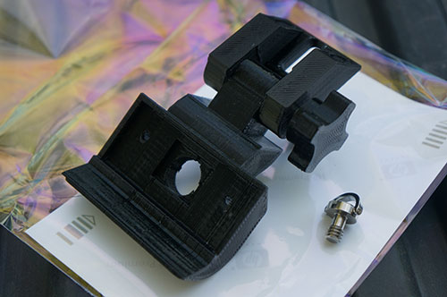 HJ-H4 Reptile Quadcopter - Adjustable Quick Release FPV LCD Monitor Mount Bracket by Evolution 3D.