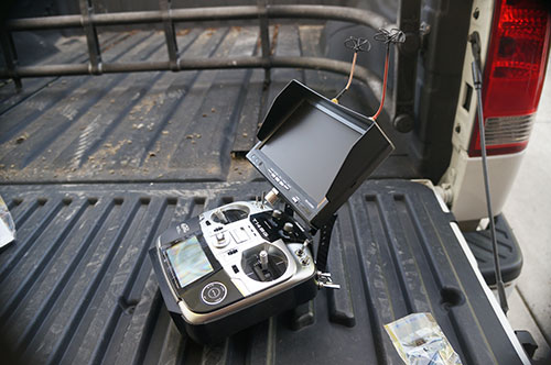 HJ-H4 Reptile Quadcopter - Adjustable Quick Release FPV LCD Monitor Mount Bracket by Evolution 3D.