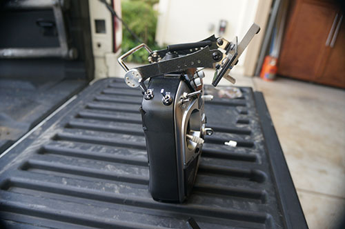 HJ-H4 Reptile Quadcopter - Adjustable Quick Release FPV LCD Monitor Mount Bracket by Evolution 3D.