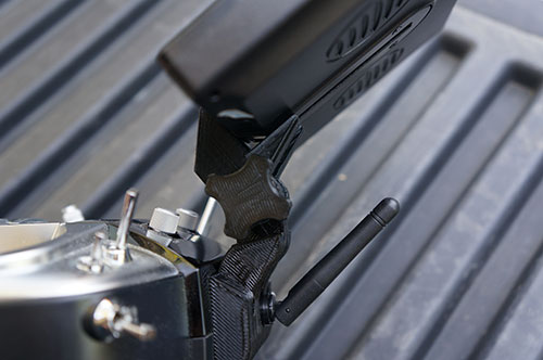 HJ-H4 Reptile Quadcopter - Adjustable Quick Release FPV LCD Monitor Mount Bracket by Evolution 3D.