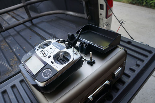 HJ-H4 Reptile Quadcopter - Adjustable Quick Release FPV LCD Monitor Mount Bracket by Evolution 3D.