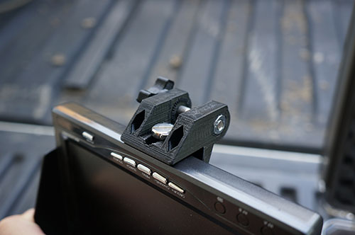 HJ-H4 Reptile Quadcopter - Adjustable Quick Release FPV LCD Monitor Mount Bracket by Evolution 3D.