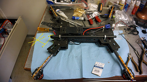 HJ-H4 Reptile Quadcopter - The Build Part 1 - Naza M v2