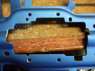 3.3 Revo chassis with a few milled notch