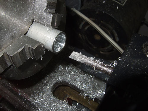 HPI Savage 5T Super Flux- Diff Cup Sleeve on the lathe