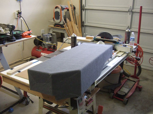 Custom subwoofer enclosure - carpeted