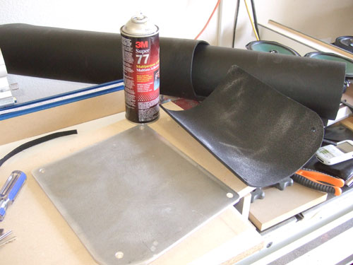 Volant cool air intake - spray mount neoprene on to the cover