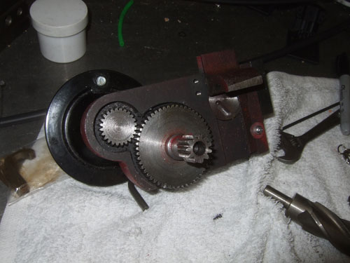 Harbor Freight 7" x 10" Lathe 93212 - Carriage Gear Chip Guard